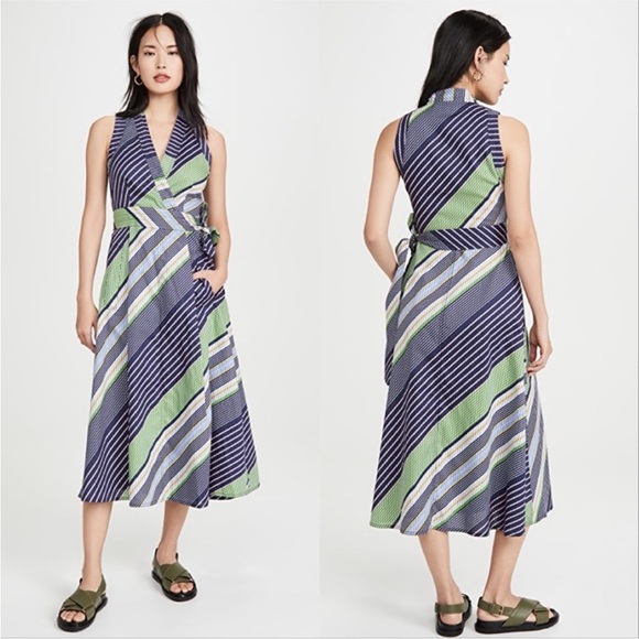 Tory Burch Overprinted Wrap Dress - Picture 5 of 16